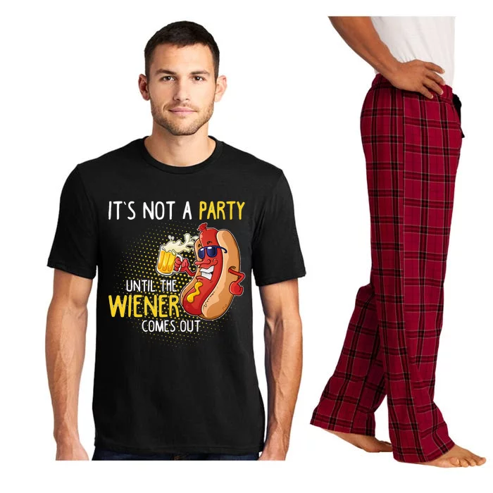 Its Not A Party Until The Weiner Comes Out Pajama Set