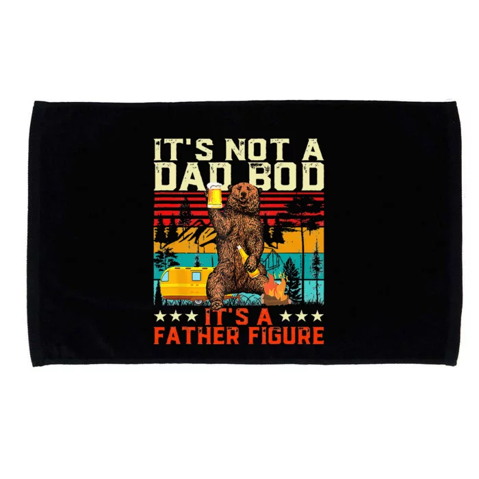 Its Not A Dad Bod Its Father Figure Funny Bear Beer Lovers Microfiber Hand Towel