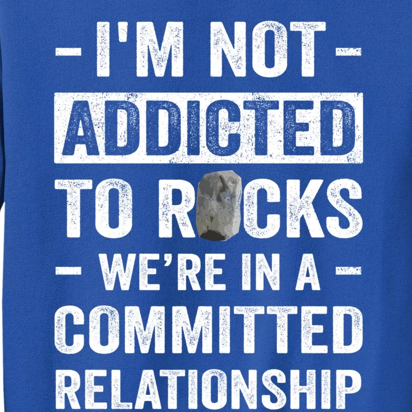 Im Not Addicted To Rocks Were In A Committed Relationship Cute Gift Tall Sweatshirt