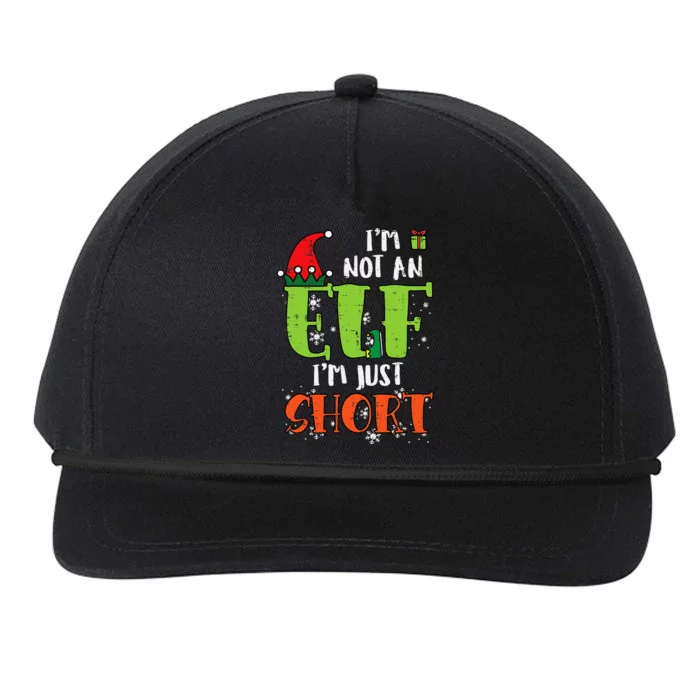 Im Not An Elf Just Short Funny Christmas Xmas Snapback Five-Panel Rope Hat