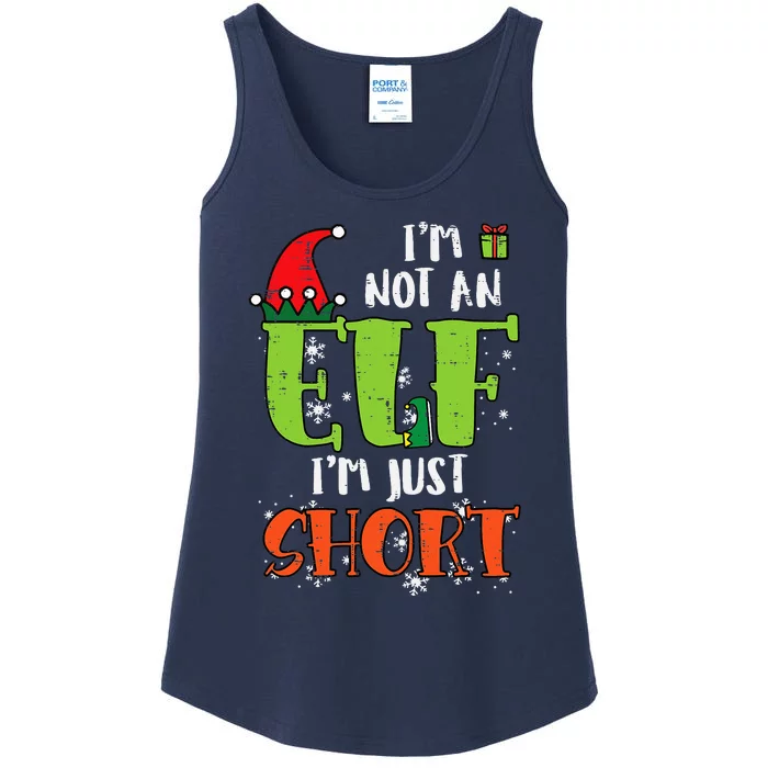 Im Not An Elf Just Short Funny Christmas Xmas Ladies Essential Tank