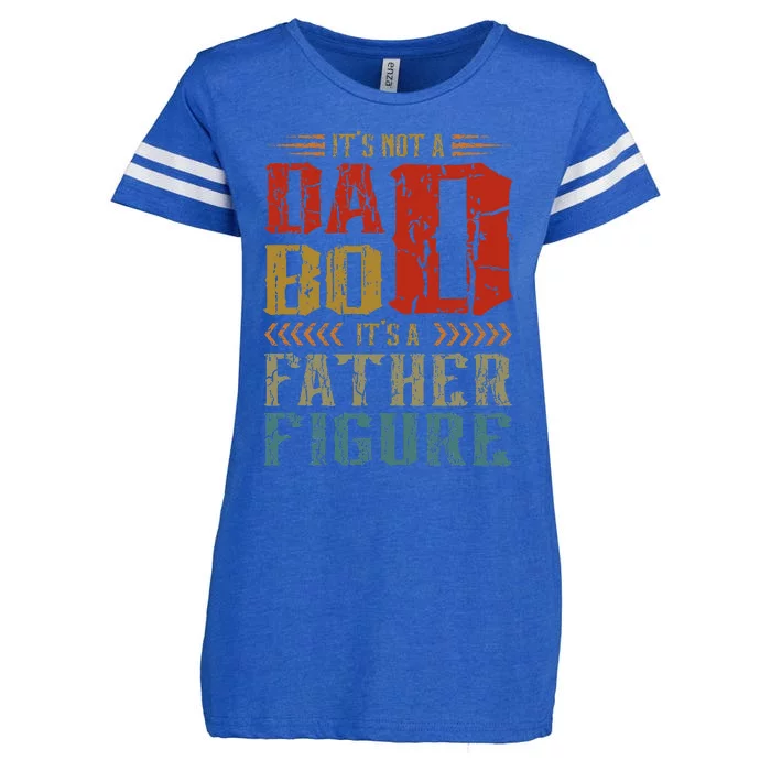 It's Not A Dad Bod It's A Father Figure Funny Retro Vintage Enza Ladies Jersey Football T-Shirt