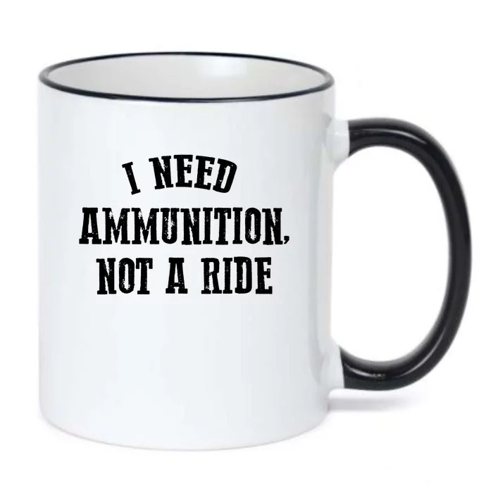 I Need Ammunition Not A Ride Stand With Ukraine Retro Black Color Changing Mug