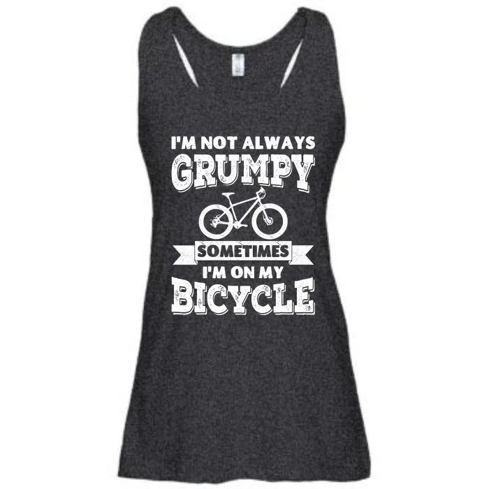 IM Not Always Grumpy Sometimes IM On My Bike Ladies Essential Flowy Tank