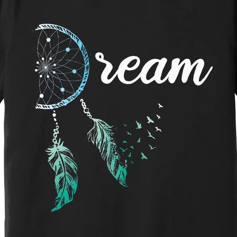 Indian Native American Dreamcatcher Boho Chic Dream Catcher Premium T-Shirt