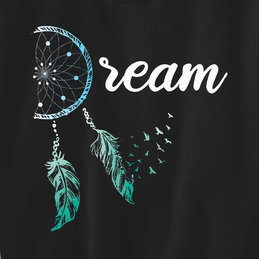 Indian Native American Dreamcatcher Boho Chic Dream Catcher Kids Sweatshirt