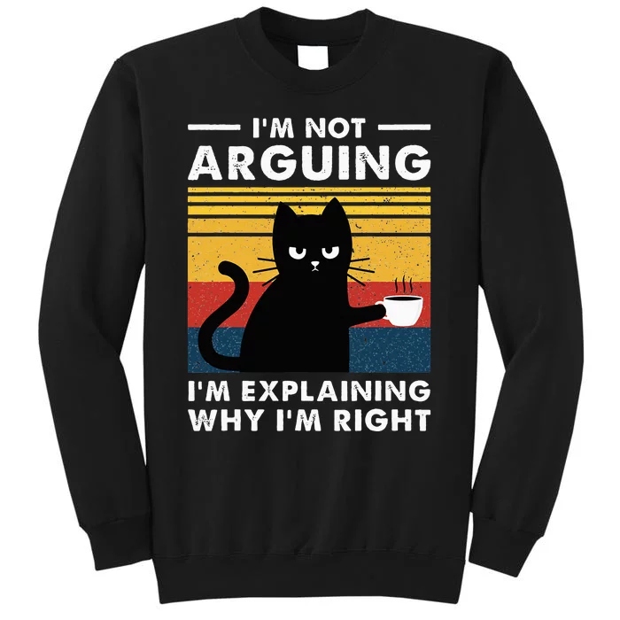 IM Not Arguing IM Just Explaining Why IM Right Funny Cat Sweatshirt