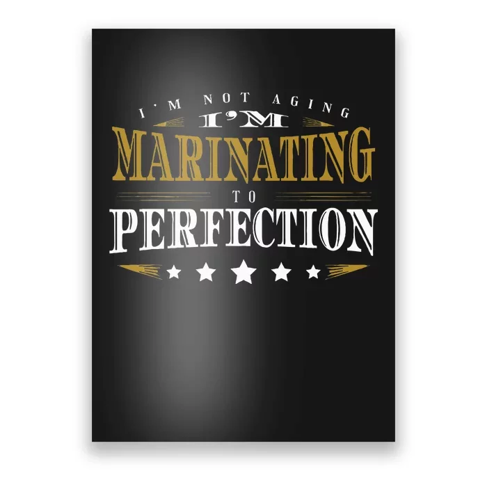 I'M Not Aging I'M Marinating To Perfection Senior Citizen Poster