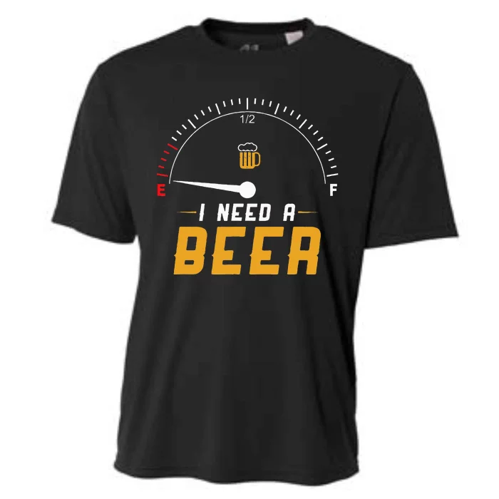 I Need A Beer Beermeter Funny Drinking Brewing Cooling Performance Crew T-Shirt