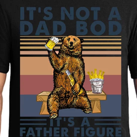 Its Not A Dad Bod Its A Father Figure Bear Ing Beer Gift Pajama Set