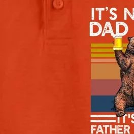 Its Not A Dad Bod Its Father Figure Funny Bear Beer Lovers Gift Dry Zone Grid Performance Polo