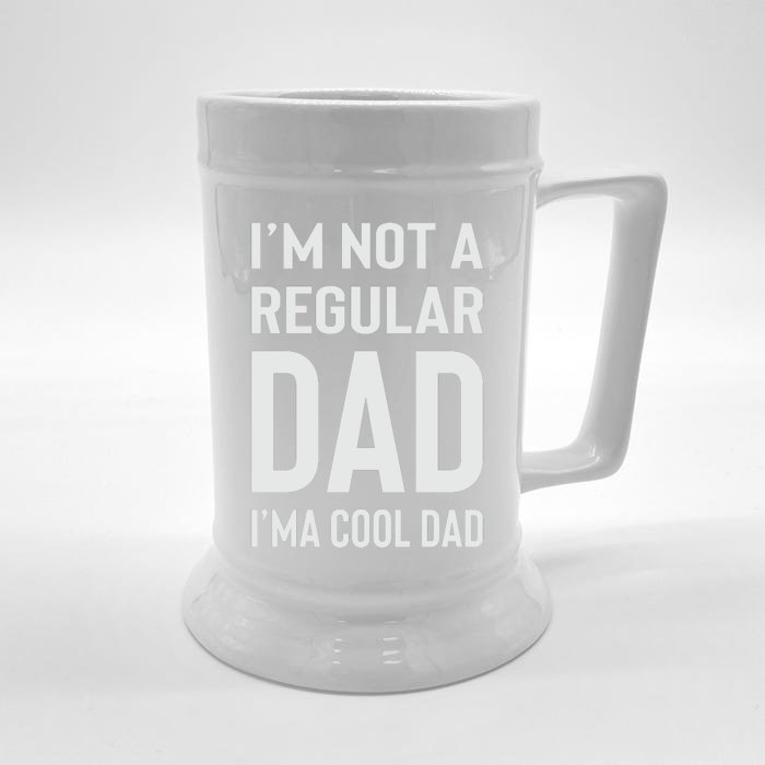 I'm Not A Regular Dad I'm A Cool Dad Father Front & Back Beer Stein