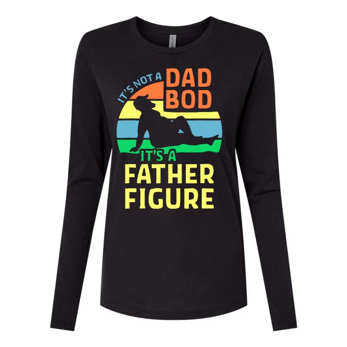 It's Not A Dad Bod It's A Father Figure Funny Womens Cotton Relaxed Long Sleeve T-Shirt