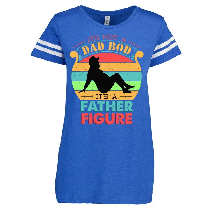 Its Not A Dad Bod Its A Father Figure Funny Fathers Day Enza Ladies Jersey Football T-Shirt