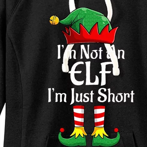 I'm Not An Elf Im Just Short Funny Christmas Matching Family Women's Fleece Hoodie