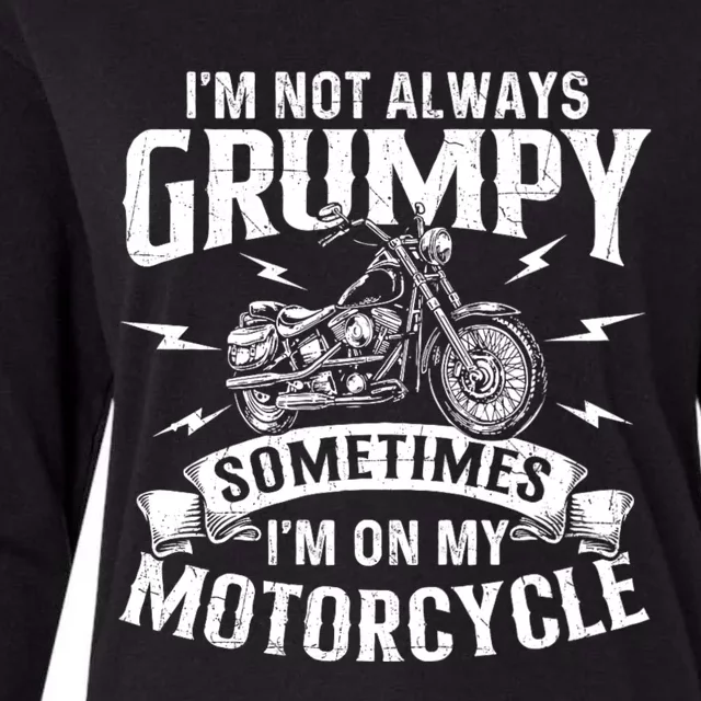 IM Not Always Grumpy Biker Motorcycle Rider Riding Racing Womens Cotton Relaxed Long Sleeve T-Shirt