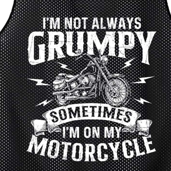 IM Not Always Grumpy Biker Motorcycle Rider Riding Racing Mesh Reversible Basketball Jersey Tank