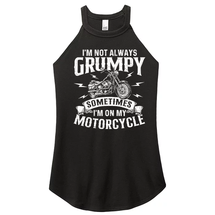 IM Not Always Grumpy Biker Motorcycle Rider Riding Racing Women’s Perfect Tri Rocker Tank