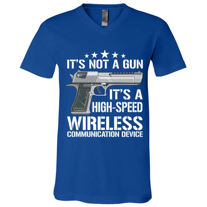 Its Not A Gun Meme Funny Its Not A Gun Gift V-Neck T-Shirt