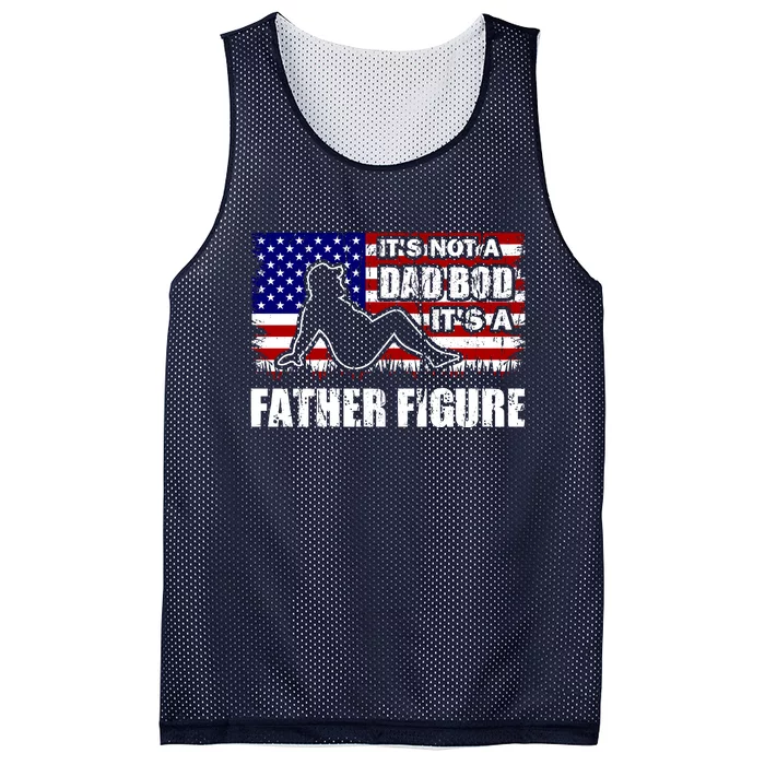 Its Not A Dad Bod Its A Father Figure Funny USA Sexy Mesh Reversible Basketball Jersey Tank