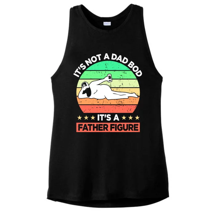 Its Not A Dad Bod Its A Father Figure Funny Beer Sexy Ladies Tri-Blend Wicking Tank