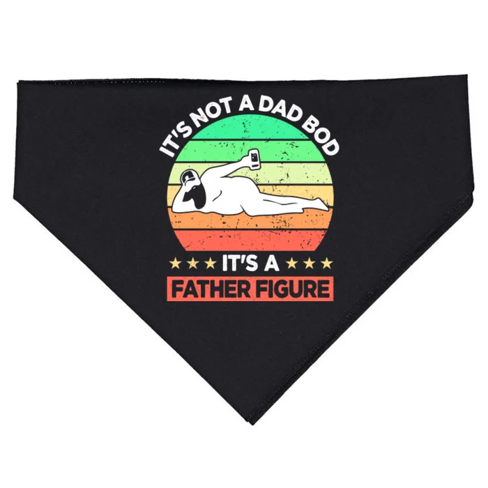 Its Not A Dad Bod Its A Father Figure Funny Beer Sexy USA-Made Doggie Bandana