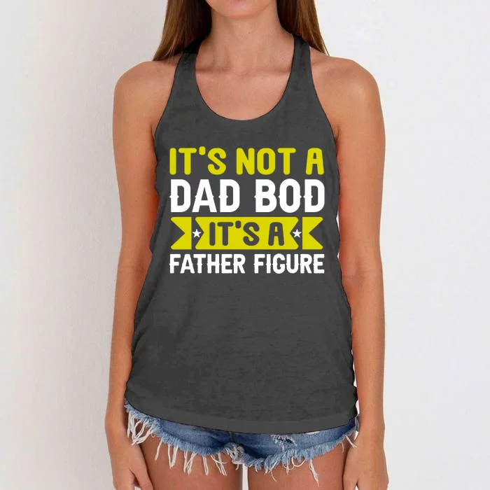 Its Not A Dad Bod Its A T Women's Knotted Racerback Tank