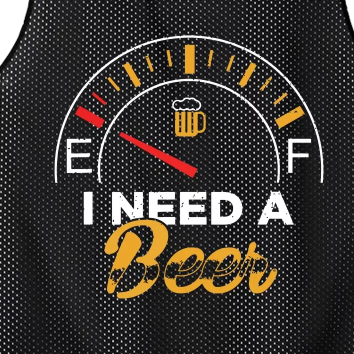 I Need A Beer Beermeter Funny Drinking Brewing Mesh Reversible Basketball Jersey Tank