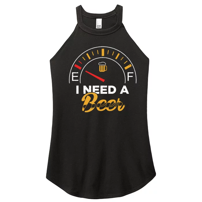 I Need A Beer Beermeter Funny Drinking Brewing Women’s Perfect Tri Rocker Tank