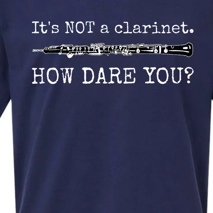 Its Not A Clarinet How Dare You Funny Oboe Player Insult Sueded Cloud Jersey T-Shirt