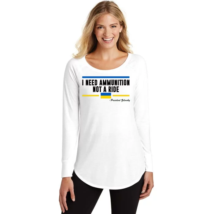 I Need Ammunition Not A Ride Ukraine Women's Perfect Tri Tunic Long Sleeve Shirt