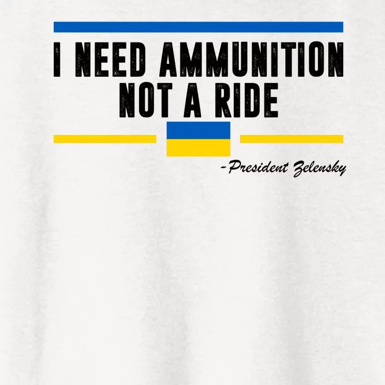 I Need Ammunition Not A Ride Ukraine Women's Crop Top Tee