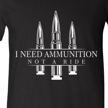 I Need Ammunition Not A Ride Volodymyr Zelenskyy Ukraine V-Neck T-Shirt