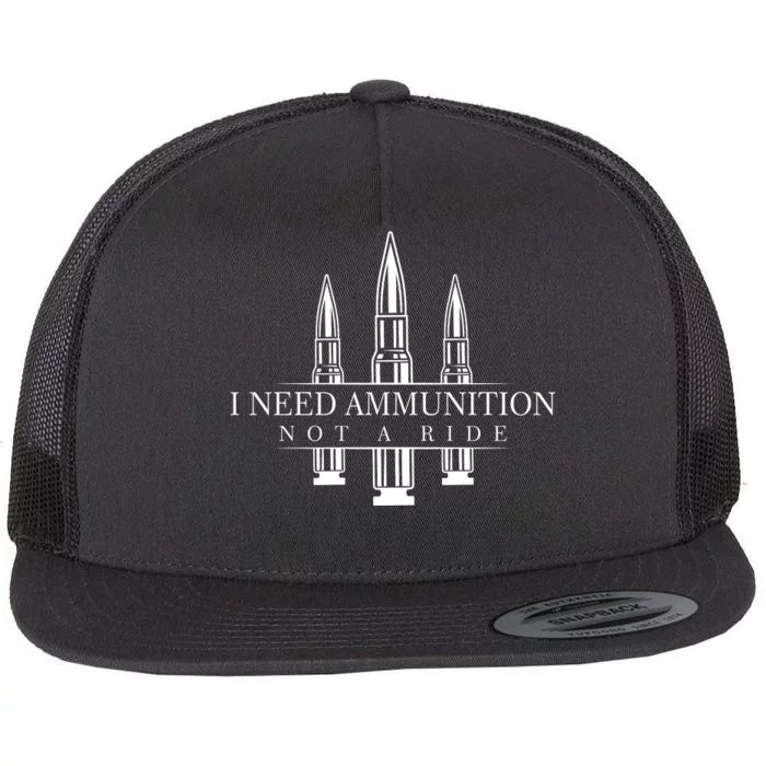 I Need Ammunition Not A Ride Volodymyr Zelenskyy Ukraine Flat Bill Trucker Hat