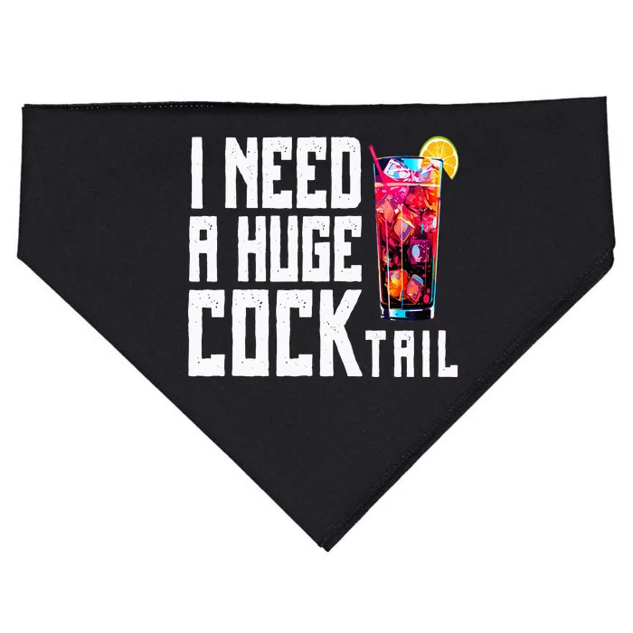 I Need A Huge Cocktail USA-Made Doggie Bandana