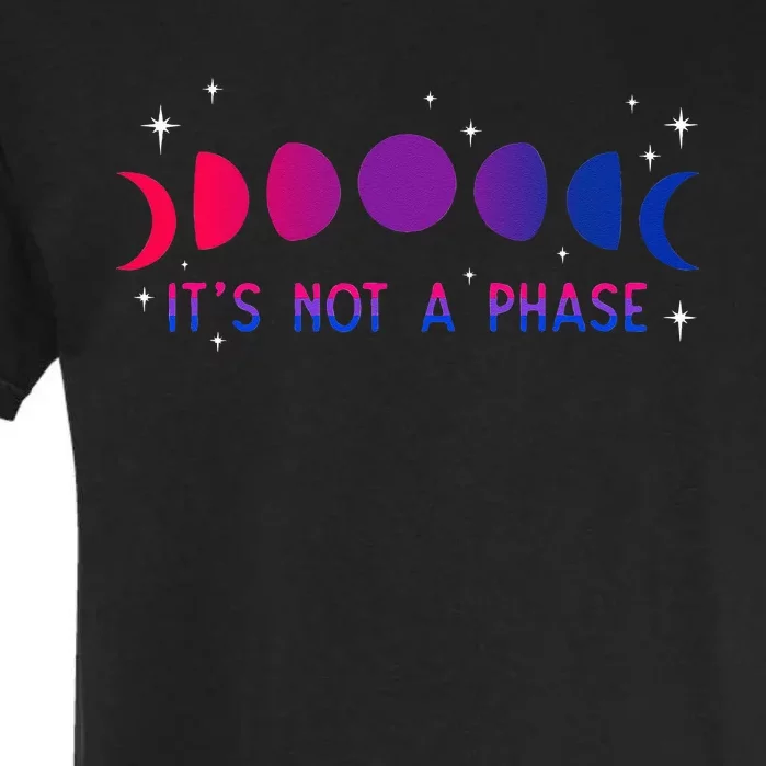 Its Not A Phase Bisexual Moon Bi Pride LGBTQIA Bisexuality Garment-Dyed Heavyweight T-Shirt