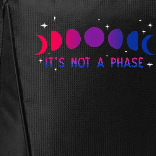 Its Not A Phase Bisexual Moon Bi Pride LGBTQIA Bisexuality City Backpack