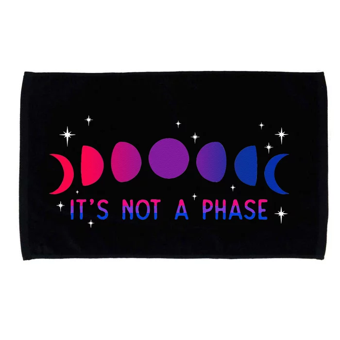 Its Not A Phase Bisexual Moon Bi Pride LGBTQIA Bisexuality Microfiber Hand Towel