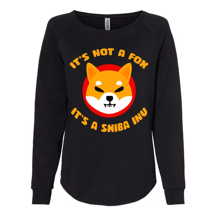 It's Not A Fox It's A Shiba Inu Womens California Wash Sweatshirt