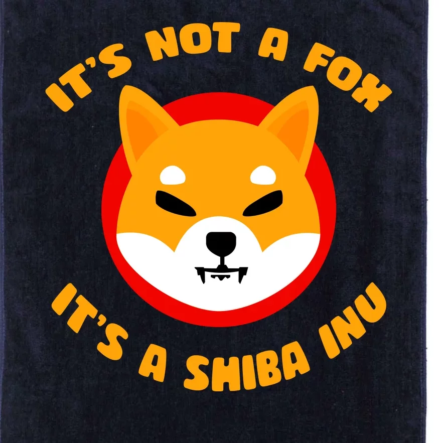 It's Not A Fox It's A Shiba Inu Platinum Collection Golf Towel