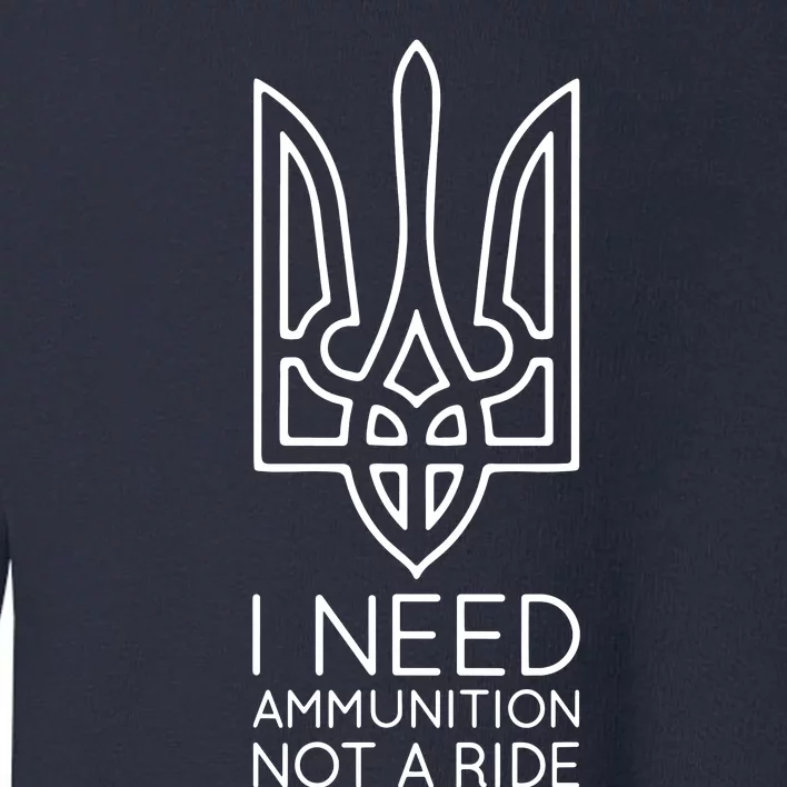 I Need Ammunition Not A Ride Toddler Sweatshirt