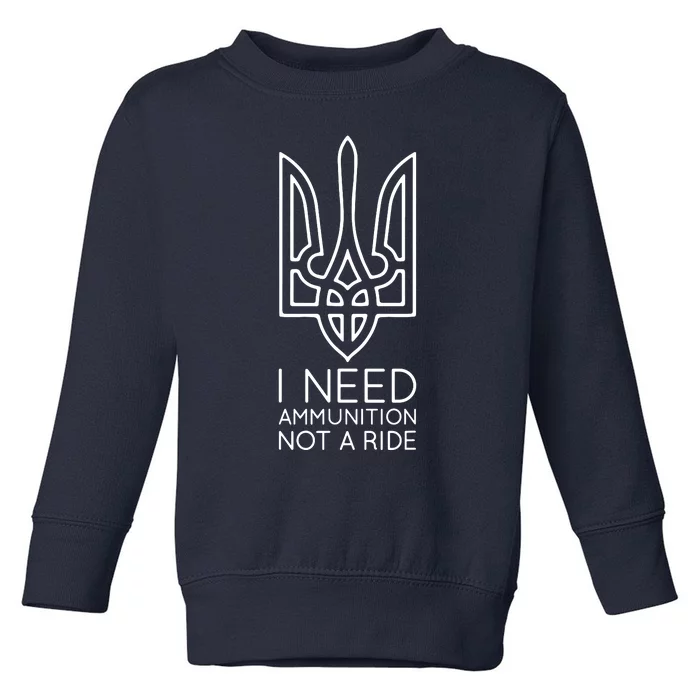 I Need Ammunition Not A Ride Toddler Sweatshirt