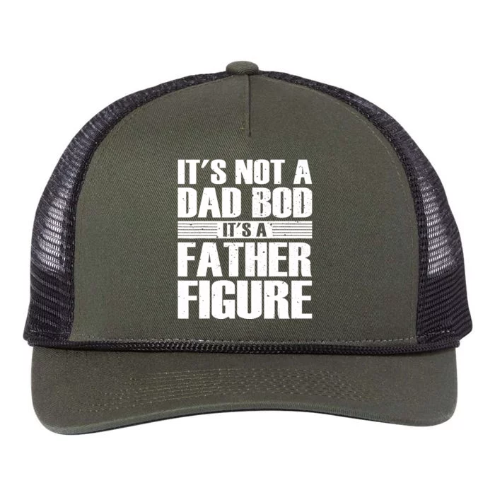 Its Not A Dad Bod Its A Father Figure Fathers Day Retro Rope Trucker Hat Cap