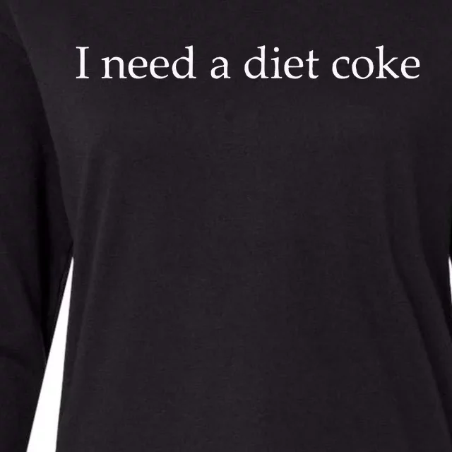 I Need A Diet Co.Ke Womens Cotton Relaxed Long Sleeve T-Shirt