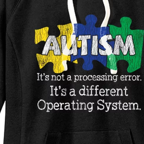 It's Not A Processing Error Autistic Autism Awareness Great Gift Women's Fleece Hoodie