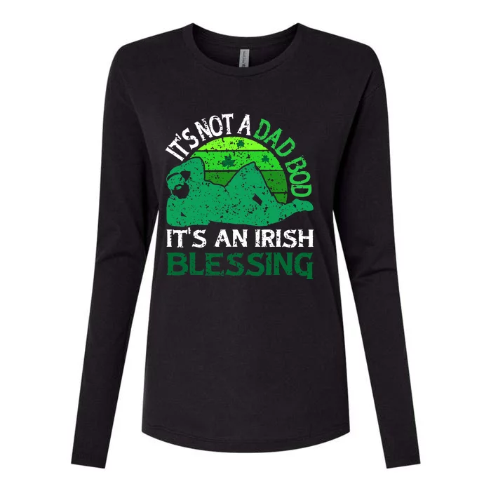 It's Not A Dad Bod It's An Irish Blessing Funny St. Patricks Womens Cotton Relaxed Long Sleeve T-Shirt