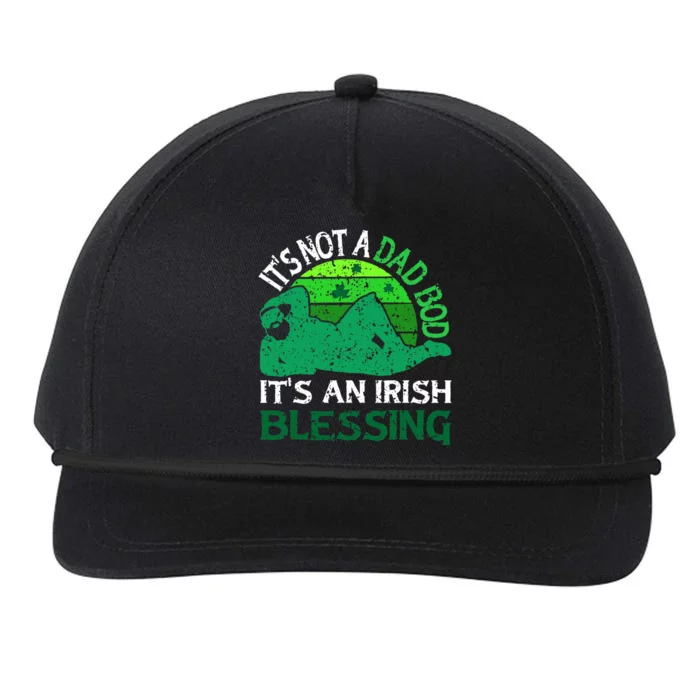 It's Not A Dad Bod It's An Irish Blessing Funny St. Patricks Snapback Five-Panel Rope Hat