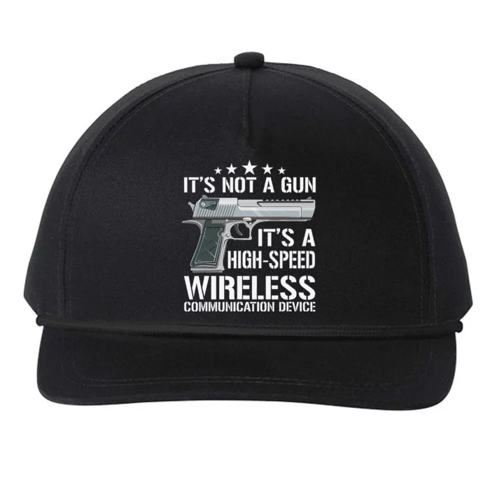 Its Not A Gun Meme Funny Its Not A Gun Snapback Five-Panel Rope Hat