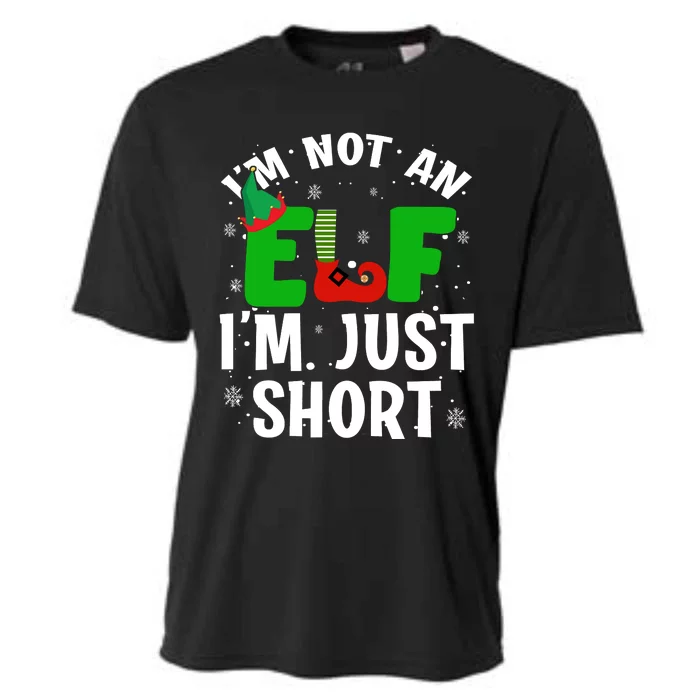 I'm Not An Elf I'm Just Short Funny ELF Christmas Cooling Performance Crew T-Shirt