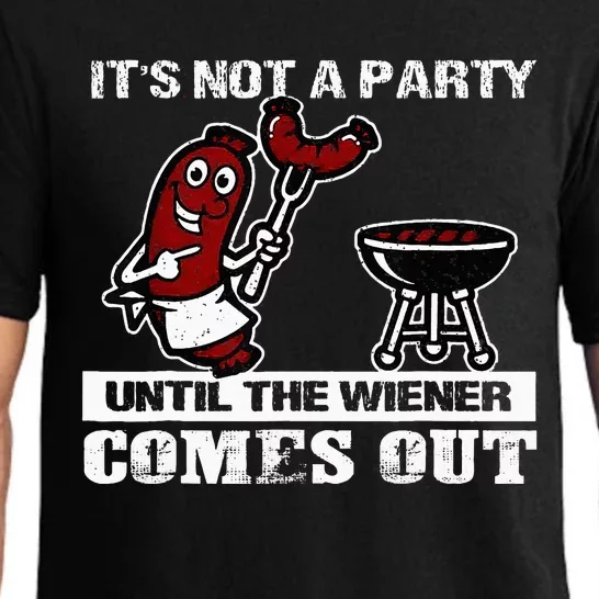 ItS Not A Party Until The Wiener Comes Out Hot Dog Bbq Pajama Set